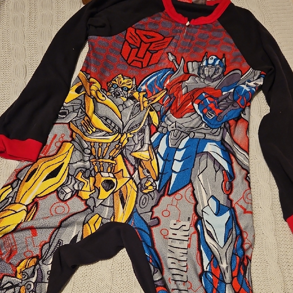 Boys 10/12 Transformers Graphic Pajama Onesie